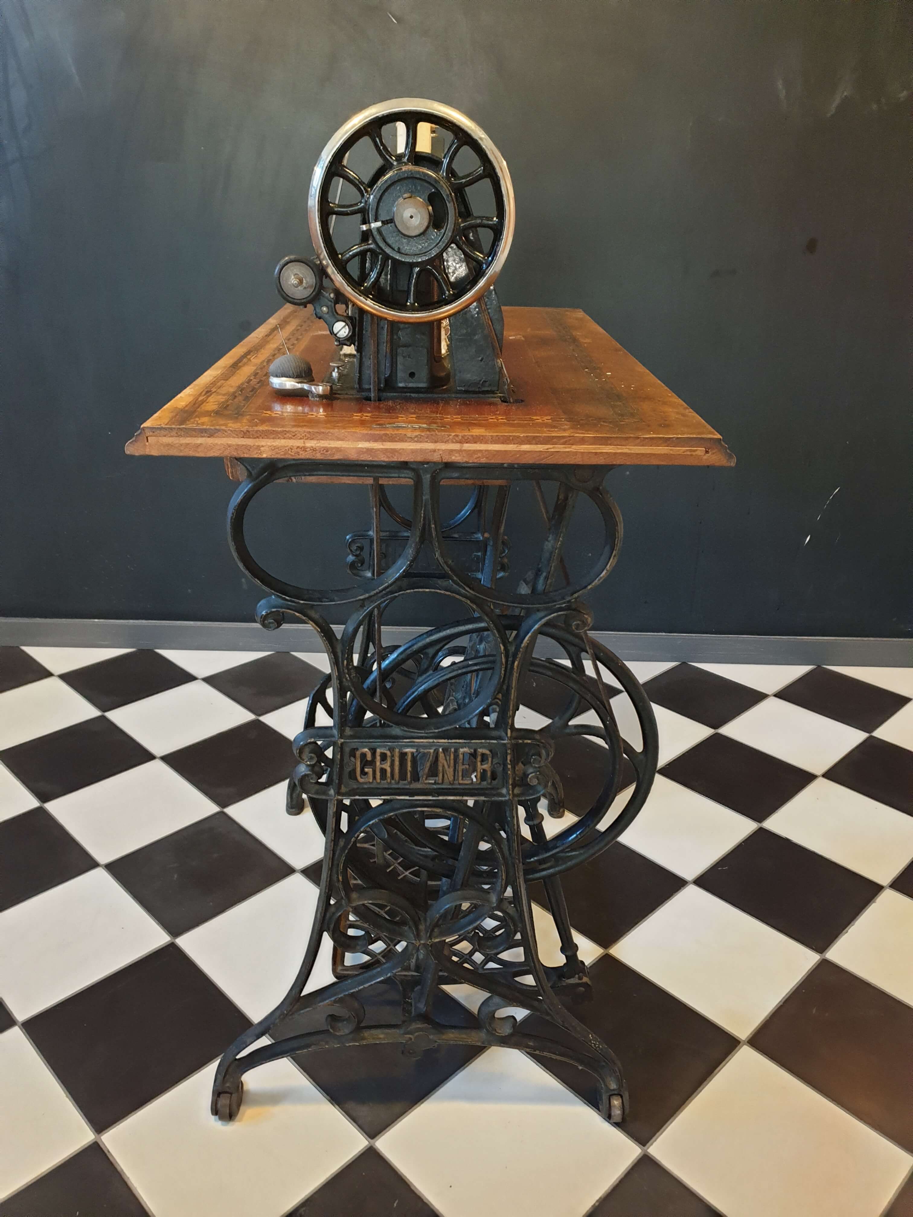 Old gritzner sewing machine