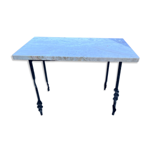 Table basse en marbre - fer