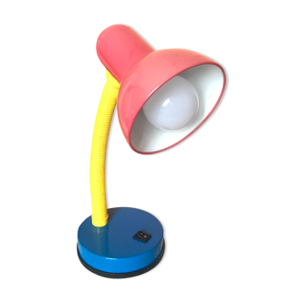 Vintage desk lamp tricolor 80s