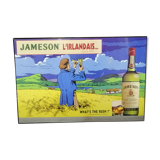 Vintage Jameson Ted Benoit wooden advertising plate