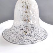 White Murano Glass Pendant Marked La Murrina, Italy, 1980s