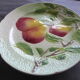 5 old dessert plates decorated with saint clement's dabbling fruit