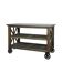 Wooden kitchen island – Raw zinc finish top