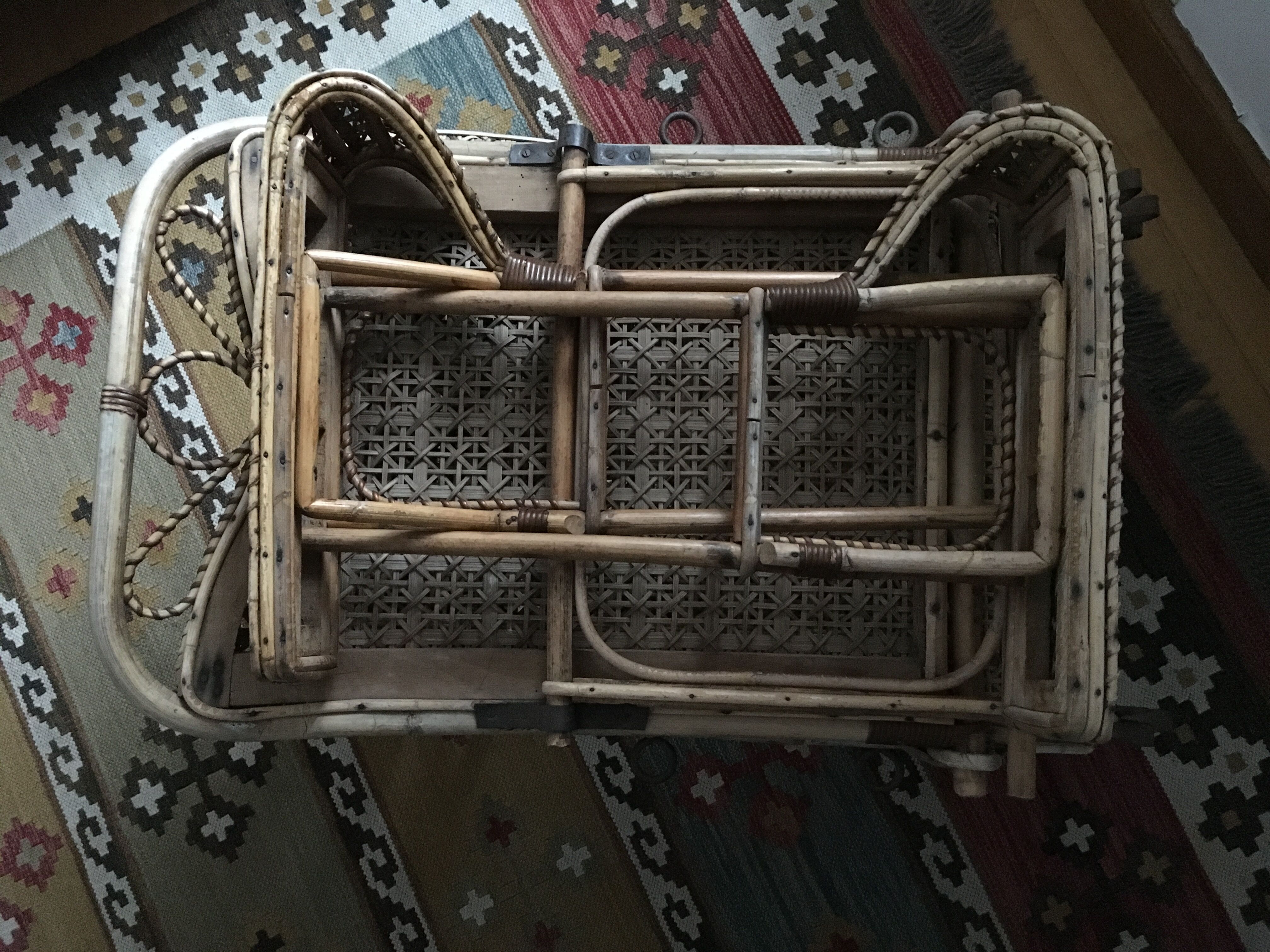 1920/1930 braided rattan Lounge Chair