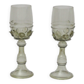 Verres à vin Roemer par Josed & Eva Flek, Novy Bor Tchécoslovaquie.