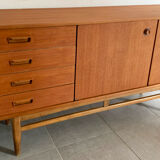 Vintage Scandinavian enfilade from the 60s in teak