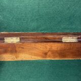 Old travel box solid mahogany writing board and nineteenth century brass