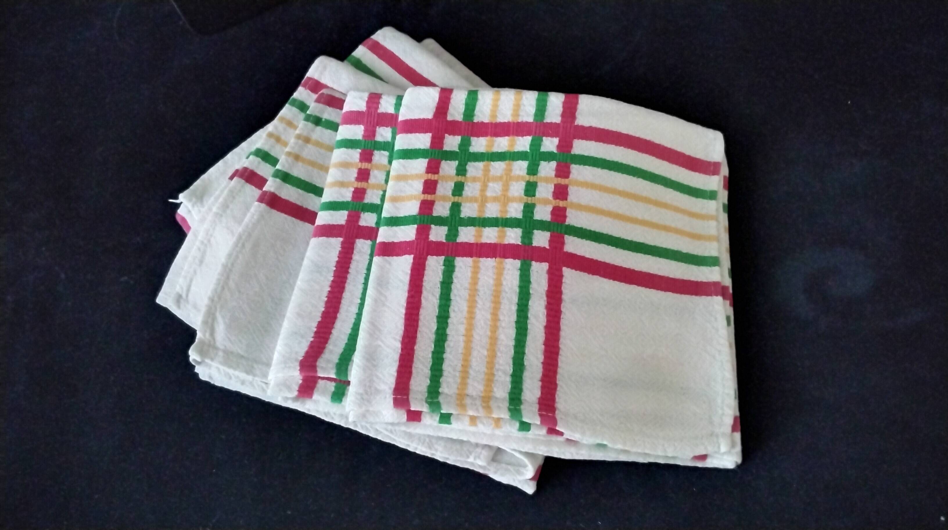 6 linen napkins Basque linen