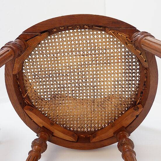 Pair of mahogany armchairs, Louis XVI style – Early 20th century