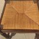 6 wooden and straw chairs, Louis XIII style