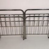 Set of 2 Art deco chrome beds, 1940s