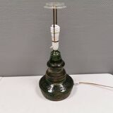 Large table lamp in glazed earthenware.
