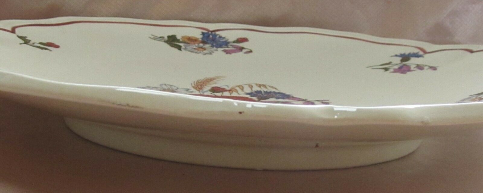 Pie dish cakes servant silent earthenware Sarreguemines service Agreste