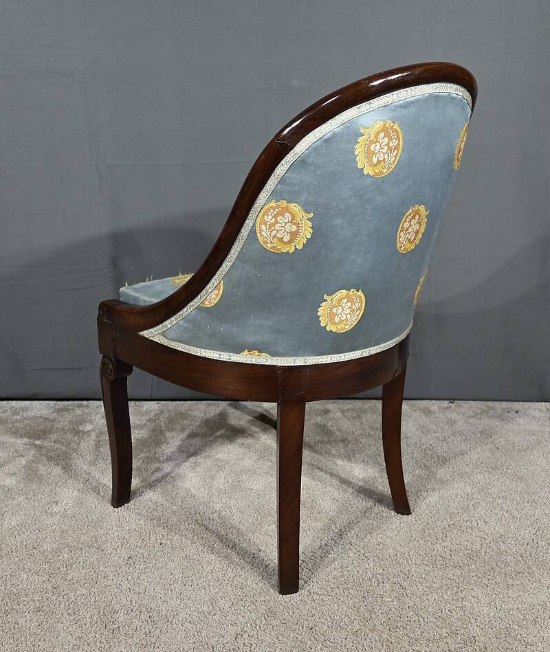 Pair of Mahogany Gondola Chairs, Restoration period – Part 1 of the 19th century