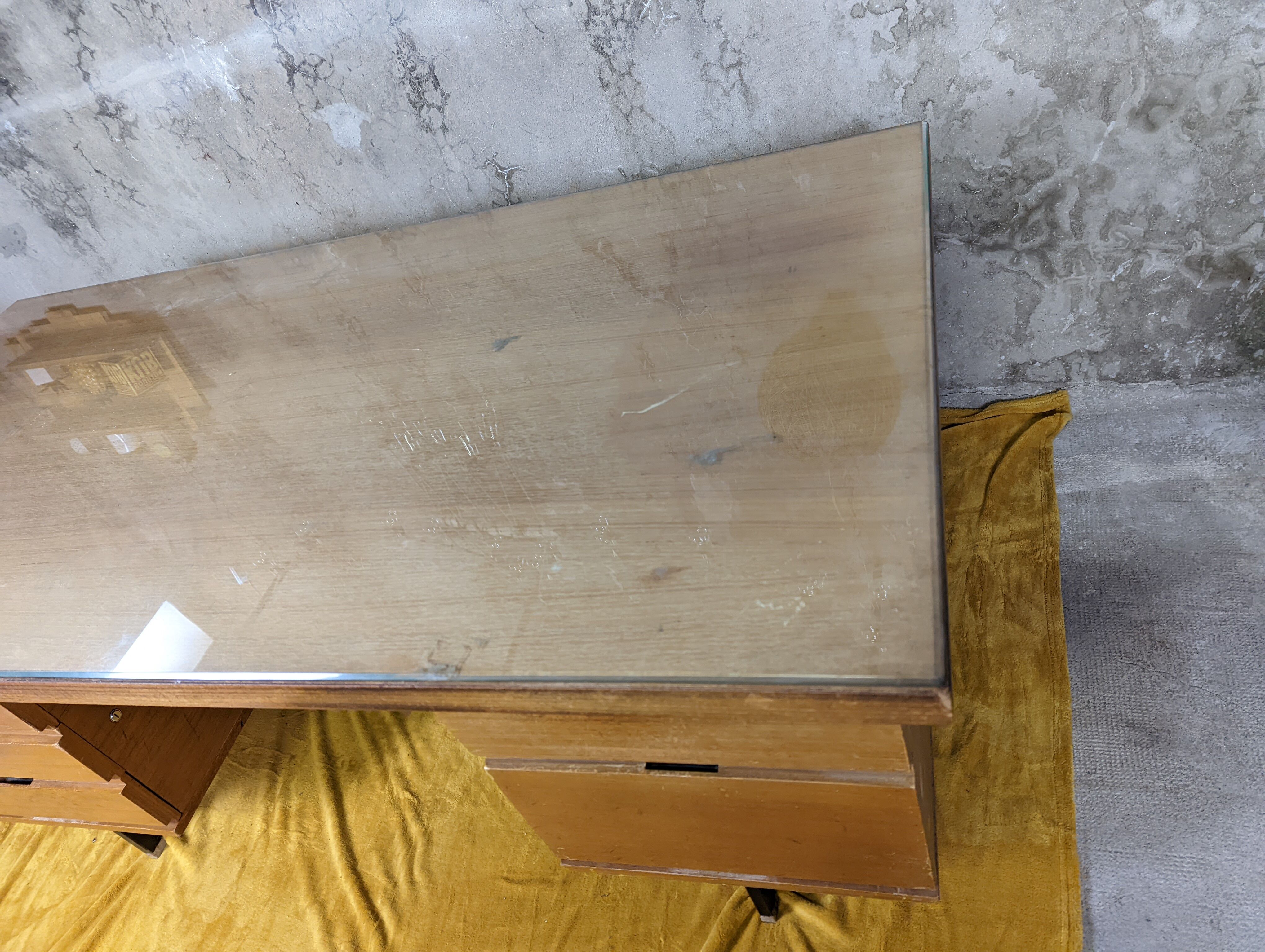 Minvielle desk in mahogany pierre guariche