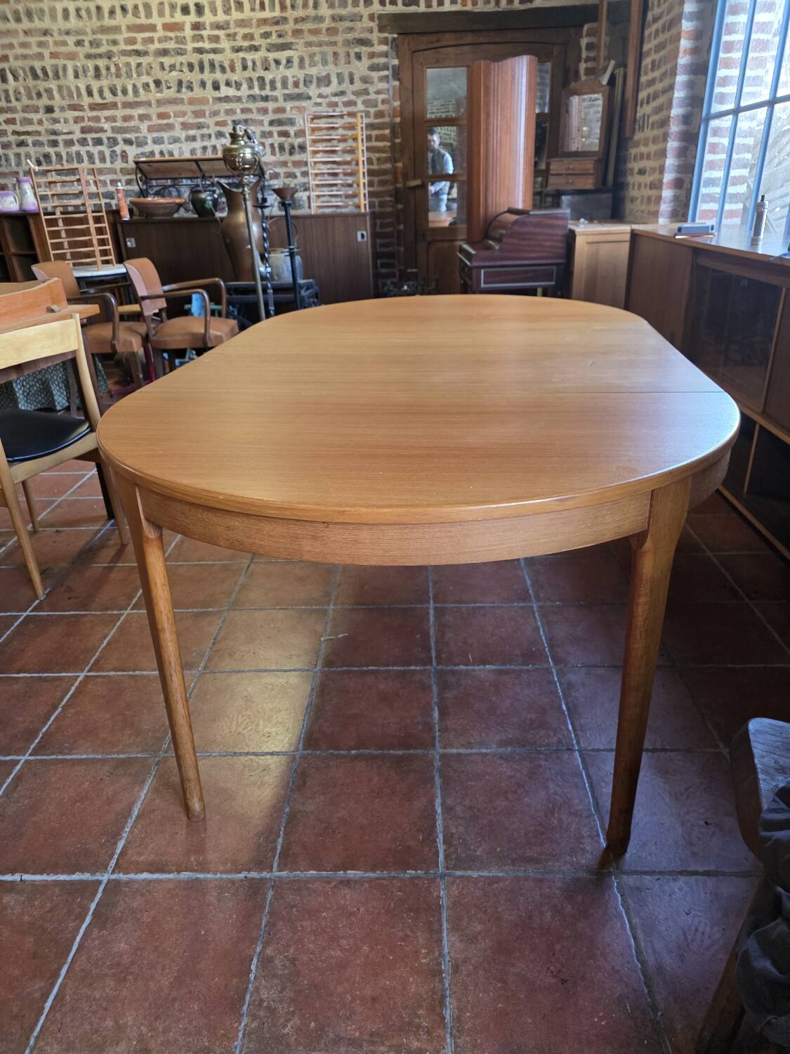 Scandinavian extendable teak table from the 1960s.