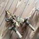 Pair of wall sconces with pendants – Louis XV / Rococo style – Metal