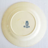 Flat plate porcelain of Gien pattern Roosters