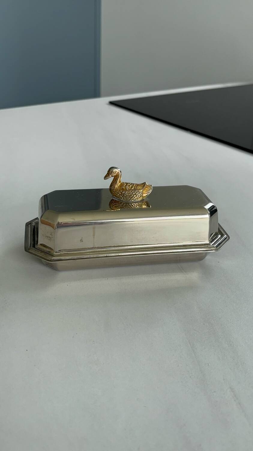ANCIEN BEURRIER COUPE coquille st jacques en metal argenté poincon EUR 20,00 - FR
