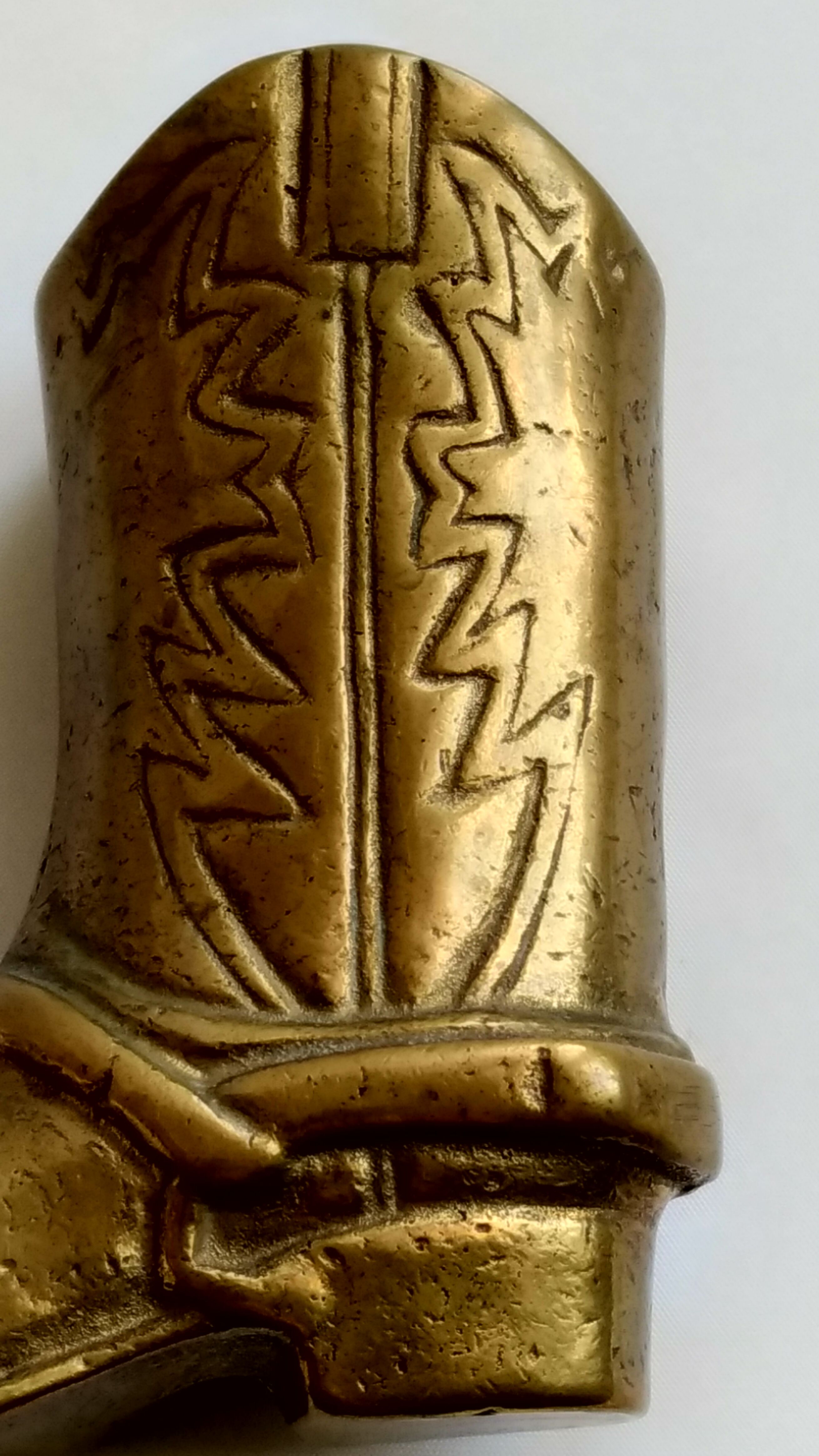 Vintage Santiag gilded bronze pencil pot