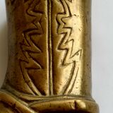 Vintage Santiag gilded bronze pencil pot