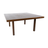 Table basse en chêne foncé de design danois des années 1960