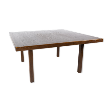 Coffee table in dark oak of danish design from the 1960s.