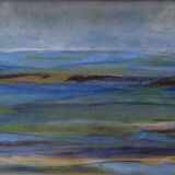 small oil on canvas framed and signed, sea motif.