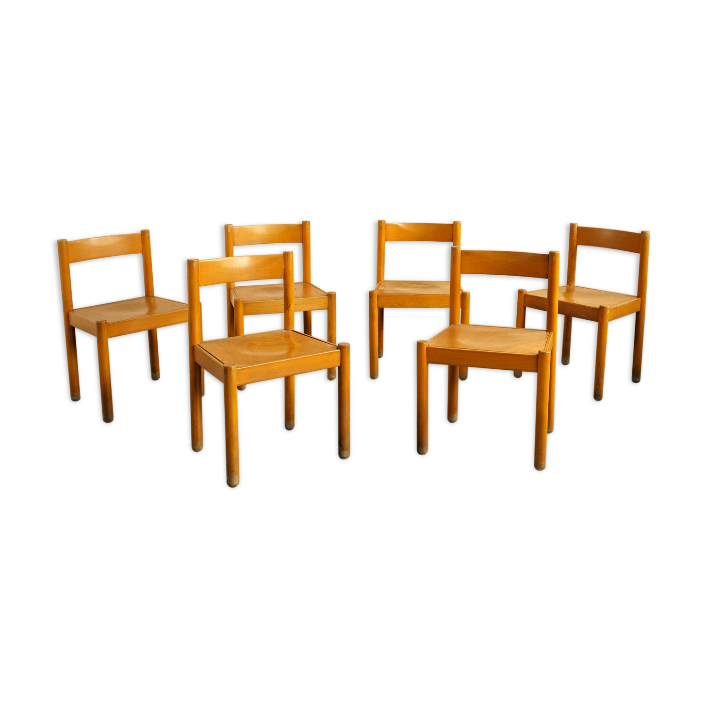 Série de 6 chaises, France 1960