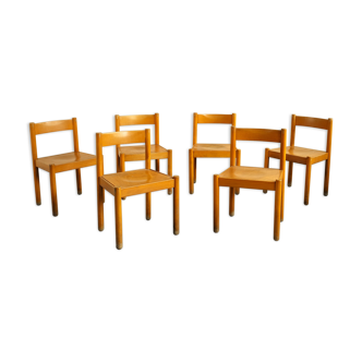 Set of 6 chairs, France 1960