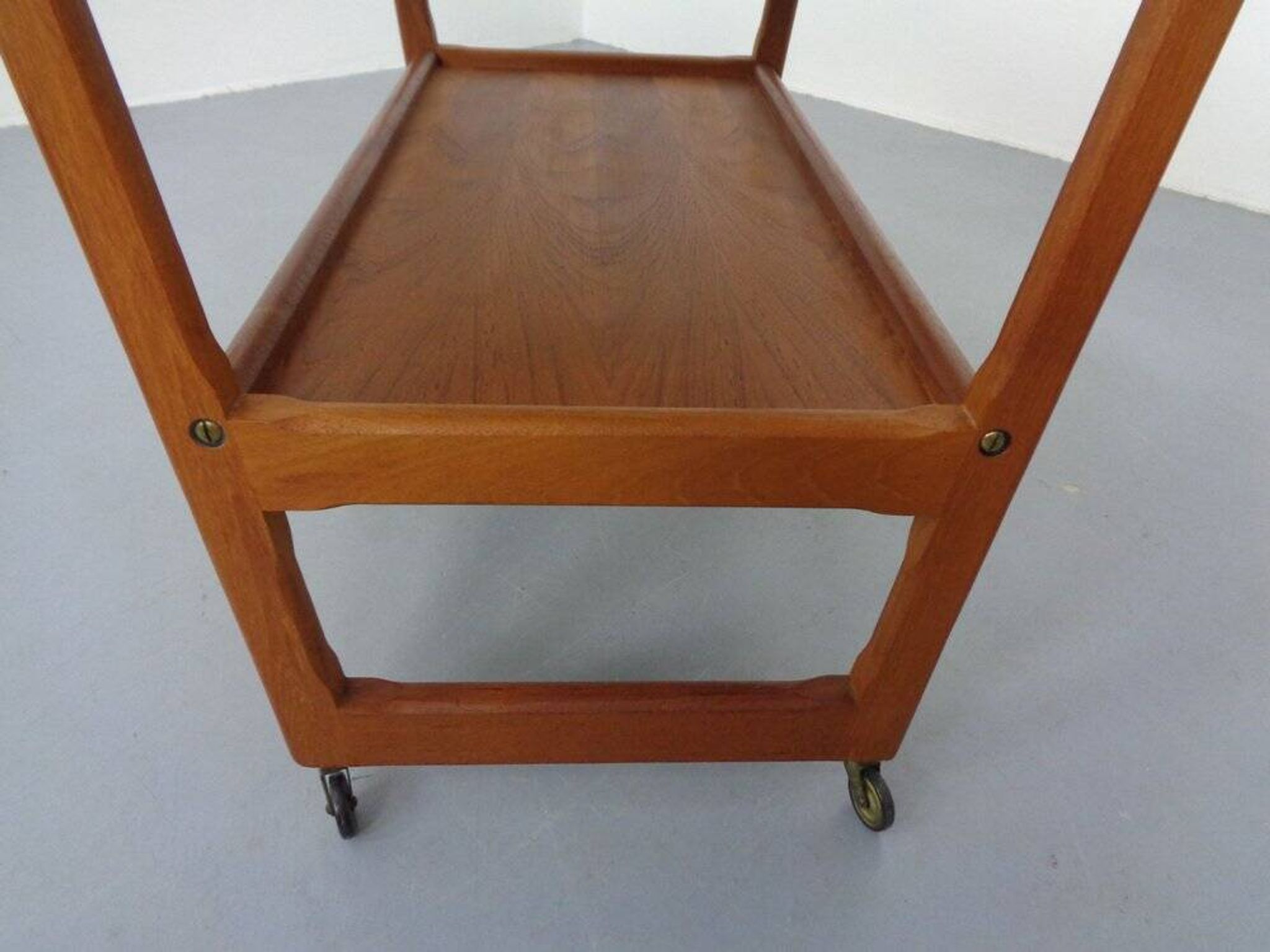 Teak Bar Cart by Holger Georg Jensen for Kubus, Denmark, 1960s