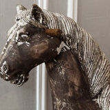 Wooden rocking horse, 19th century