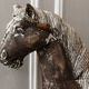 Cheval à bascule en bois, cheval de manège du XIXème siècle