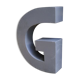 Lettre en métal g