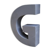 Lettre en métal g