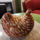 Signed terracotta hen