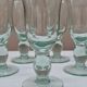 Service of 5 blown glass stemmed glasses