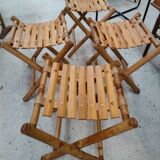Bamboo folding stool