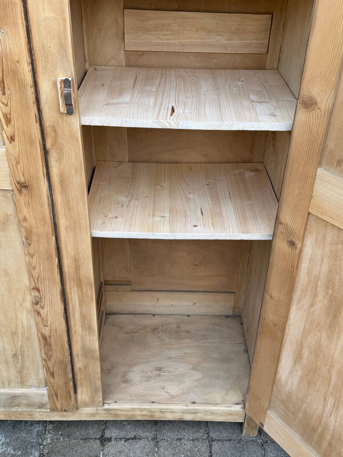 Vintage wooden wardrobe from 1940.