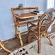 small desk, or serving trolley in bamboo, circa 1950/1960