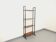 Vintage Italian modular teak and metal bookcase