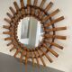 Miroir soleil bambou 1950