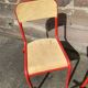 Set of 4 school chairs 70s