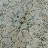 Hand-knotted antique oriental 1970s 200 cm x 300 cm blue carpet