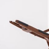 Rare folding stool by Peter Hvidt & Orla Mølgaard-Nielsen for Ludvig Pontoppidan, Denmark 1959