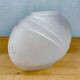 Frosted glass vase