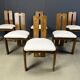 Set of 6 brutalist dining chairs, 1960s