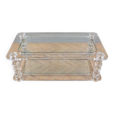 Design coffee table Maison Roméo in lucite and glass – 1970s