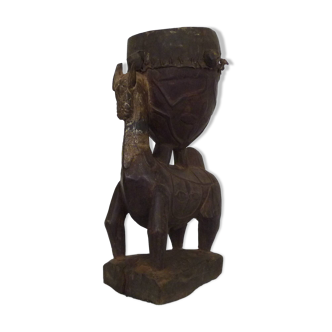 Tambour Timba Baga Sitemu from Guinea. African tribal art.