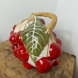 Cherry soup tureen barbotine